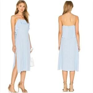Revolve PRIVACY Please Hiland Midi Dress In Pale Blue M